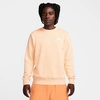 Nike Sportswear Club Fleece Crewneck Sweatshirt In Ice Peach/white