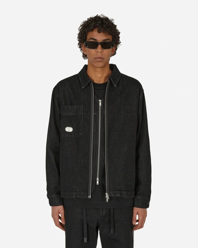 Haydenshapes Denim Drop Shirt Jacket In Black