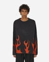 HAYDENSHAPES MERINO FLAME KNITTED SWEATER BLACK / RED