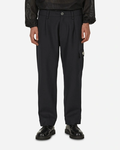 Haydenshapes Merino Piston Pleated Patch Cargo Pants In Black