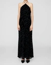 Anine Bing Leanne Dress In Black Zebra Burnout In Multi