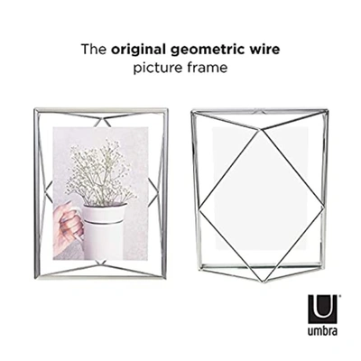 Umbra Prisma Picture Frame, 5 X 7 Photo Display For Desk Or Wall
