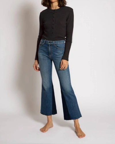 Askk Ny Snap Henley Top In Black