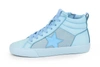 Vintage Havana Serious High Top Sneakers In Sky In Blue