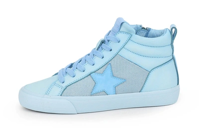 Vintage Havana Serious High Top Sneakers In Sky In Blue