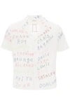 Bode Familial Hall Short Sleeve Shirt In White