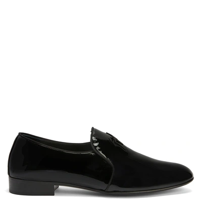 Giuseppe Zanotti Fergus High-shine Loafers In Black