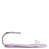 Giuseppe Zanotti Agathe Plexi Sandals In Pink