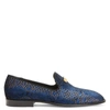 Giuseppe Zanotti Jareth Snakeskin-print Loafers In Blue