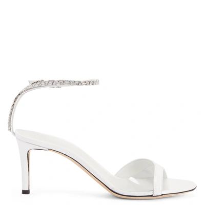 Giuseppe Zanotti 70mm Crystal-embellsihed Sandals In White