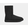 Ugg Logo Patch Mid-tube Boots In Black