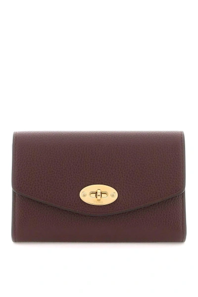 Mulberry Darley Wallet In Red,purple
