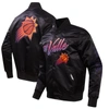Pro Standard Men's  Black Phoenix Suns 2023/24 City Edition Satin Full-snap Jacket In Black