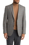 TED BAKER JAY SLIM FIT PLAID WOOL SPORT COAT