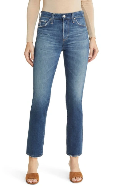 Ag High-rise Straight-leg Jeans In 14 Years Metaphor