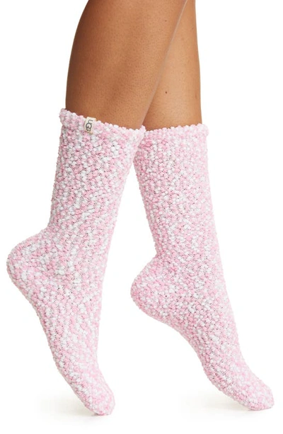 Ugg Adah Cozy Chenille Sparkle Socks In Pink Meadow