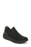 Bzees Twilight Crystal Embellished Knit Sneaker In Black Knit Fabric