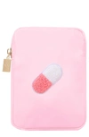 Bloc Bags Mini Pill Cosmetic Bag In Baby Pink