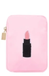 Bloc Bags Mini Lipstick Cosmetics Bag In Baby Pink