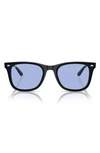 RAY BAN 65MM OVERSIZE SQUARE SUNGLASSES