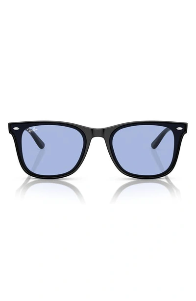 Ray Ban 65mm Oversize Square Sunglasses In Black