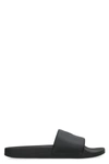 Ami Alexandre Mattiussi Logo Detail Rubber Slides In Black