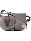 A.F.VANDEVORST BUCKLED METALLIC SATCHEL,172B1721726312054387