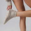 Lunya Cozy Cotton Silk Slipper Sock In Oat Marl