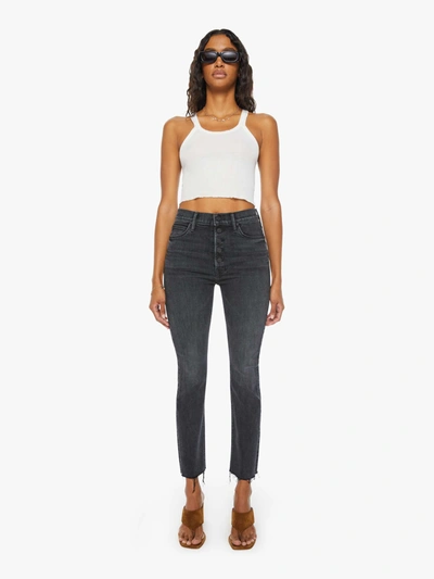 Mother The Pixie Dazzler Ankle Fray Night Shadow Denim In Grey