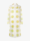 Christopher Kane Allover Printed Sun Waterproof Coat In White