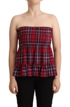 Campo Di Fragole Multicolor Chekered Sleevelesss Tank Top In Multicolor