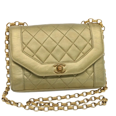 Pre-owned Chanel Gold Pony-style Calfskin Shoulder Bag ()