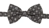 Dolce & Gabbana Black White 100% Silk Adjustable Neck Papillon Tie In Black