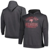 Fanatics Branded Heather Charcoal Tampa Bay Buccaneers Big & Tall Pullover Hoodie In Heather Charcoal