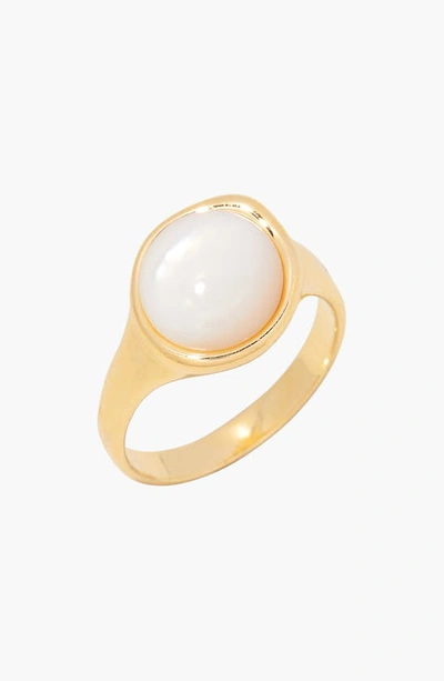 Brook & York 14k Gold-plated Anna Cultured Mother Of Pearl Ring