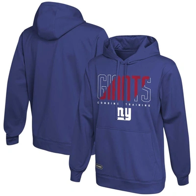 Outerstuff Royal New York Giants Backfield Combine Authentic Pullover Hoodie