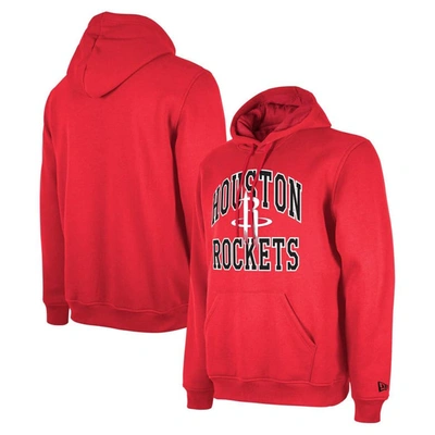 New Era Men's And Women's  Red Houston Rockets 2023/24 Season Tip-off Edition Pullover Hoodie
