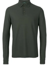 Zanone Cotton Three Buttons Polo Shirt In Green