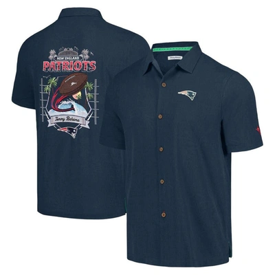 Tommy Bahama Navy New England Patriots Tidal Kickoff Camp Button-up Shirt