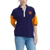 TOMMY JEANS TOMMY JEANS PURPLE PHOENIX SUNS TAYA PUFF SLEEVE PIQUE POLO SHIRT