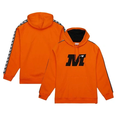 Mitchell & Ness Orange Mclaren F1 Team 2023 Big Logo Raglan Pullover Hoodie