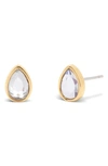 Brook & York Cecilia Crystal Teardrop Stud Earrings In Gold