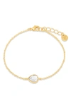 Brook & York Cecilia Crystal Station Bracelet In Gold