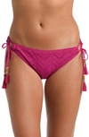 LA BLANCA LA BLANCA SALT SIDE TIE HIPSTER BIKINI BOTTOMS