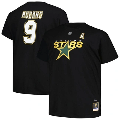 Profile Men's  Mike Modano Black Dallas Stars Big And Tall Name And Number T-shirt