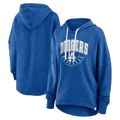 FANATICS FANATICS BRANDED HEATHER ROYAL LOS ANGELES DODGERS LUXE PULLOVER HOODIE