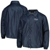 DUNBROOKE DUNBROOKE  NAVY TAMPA BAY RAYS COACH'S RAGLAN FULL-SNAP WINDBREAKER JACKET