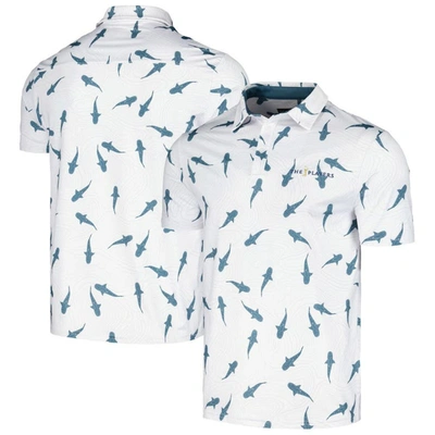 FLOMOTION FLOMOTION WHITE THE PLAYERS SHARK MIGRATION POLO