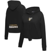 Pro Standard Black Pittsburgh Penguins Classic Chenille Pullover Hoodie In Black