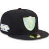 New Era Black Las Vegas Raiders Multi 59fifty Fitted Hat In Black